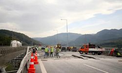 Ankara-Samsun yolunda çalışma: Sağ banket trafiğe kapalı