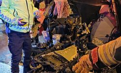 Ankara Ayaş yolunda yaralanmalı kaza : Araç hurdaya döndü