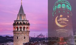 Galata Kulesi Ramazan’a büründü! İstanbul silueti renklendi