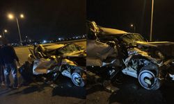 Ankara Gölbaşı’nda korkutan kaza: Otomobil tıra çarptı