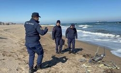 Sakarya sahilinde parçalanmış İHA paniği!