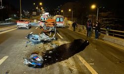 Sıhhiye Köprüsü’nde kaza sonrası yol buz pistine döndü: Dökülen yağ temizlendi