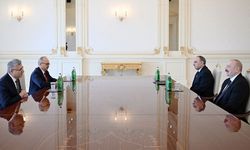 Azerbaycan Cumhurbaşkanı Aliyev, Yargıtay Cumhuriyet Başsavcısı Şentürk’ü kabul etti