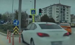 Ankara’da pes dedirten görüntü: Kırmızı ışık ihlali sonrası ters yön