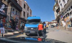 Ankara’da kahramanlık anı: Freni boşalan aracı böyle durdurdu