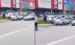 Son dakika: Ankara’da AVM önünde zincirleme kaza