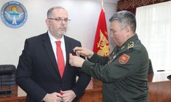 MSÜ Rektörü Afyoncu’ya Kırgızistan’dan “Askeri İş Birliği” madalyası