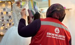 Sincan’da evlenecek çiftlere gelinlik desteği