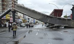 Son dakika Ankara’da dev kaza! Kamyon üst geçide çarptı