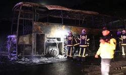 Denizli'de facia! Yolcu otobüsü alev aldı: 8 kişi hayatını kaybetti