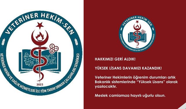 Veteriner hekimlerin hukuk zaferi: Öğrenim durumu bilmecesi sona erdi