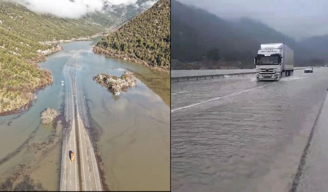 Antalya–Beyşehir yolunda sel alarmı: Yol kapatıldı