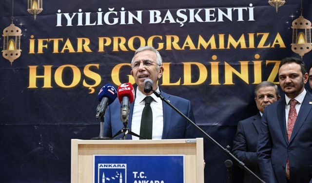 Ankara’da Mansur Yavaş Mamaklılarla İftar Sofrasında Buluştu