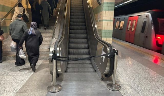 Botanik metroda aylardır çalışmayan merdiven için açıklama!