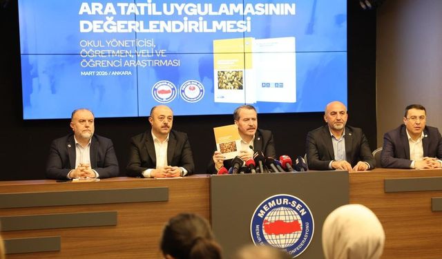 Memur-Sen Genel Başkanı Yalçın: Ara tatil uygulamasının devamlılığı sağlanmalı