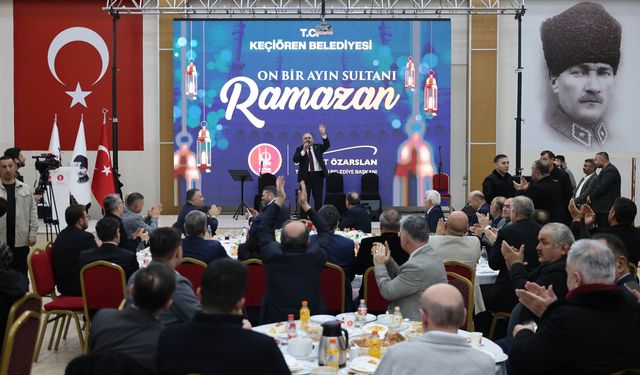 Ankara’da hemşehri iftarı: Keçiören’de konuşan Özarslan “Halka hizmet, Hakk’a hizmettir”