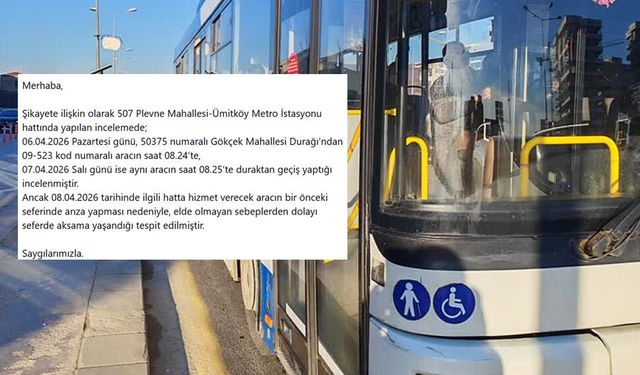 Durakta bekleyen yolcuya EGO’dan açıklama: "Elde olmayan sebepler"