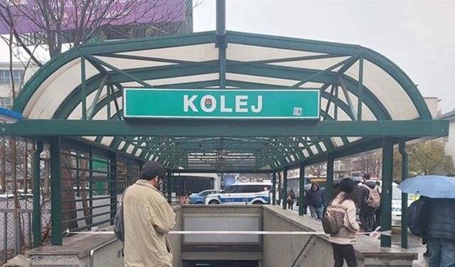 Ankaray Kolej İstasyonu’nda bazı çıkışlar geçici olarak kapatıldı