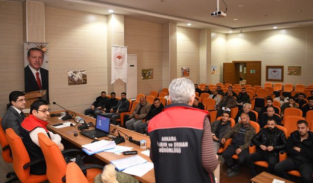 Kurban Bayramı yaklaştı: Ankara'daki hayvancılara eğitim veriliyor