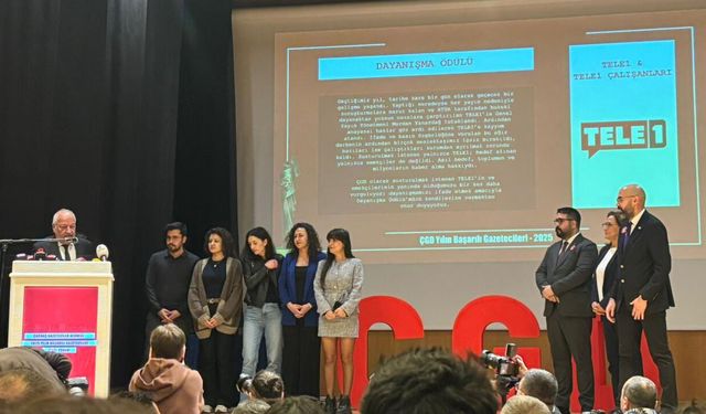 ÇGD’den Tele1’e ‘Dayanışma Ödülü’: Basın özgürlüğü gasp edilmiş bir hak haline geldi