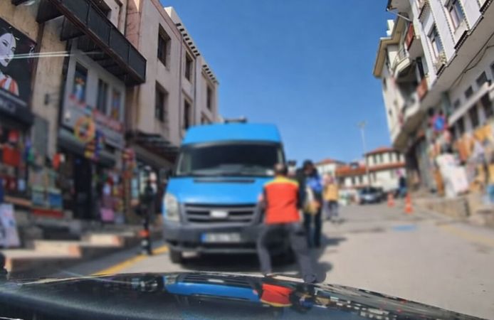 Ankara’da kahramanlık anı: Freni boşalan aracı böyle durdurdu