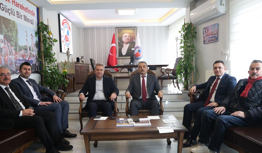 HAKSEN, BASK ve Devlet Memurları Konfederasyonu'ndan Birleşik Kamu-İş'e ziyaret