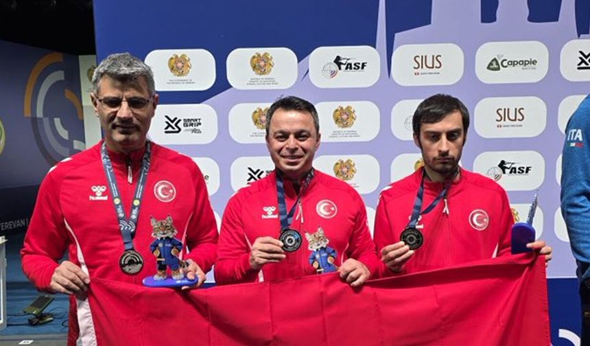 Erivan’da büyük başarı: Milli atıcılardan Avrupa çıkarması