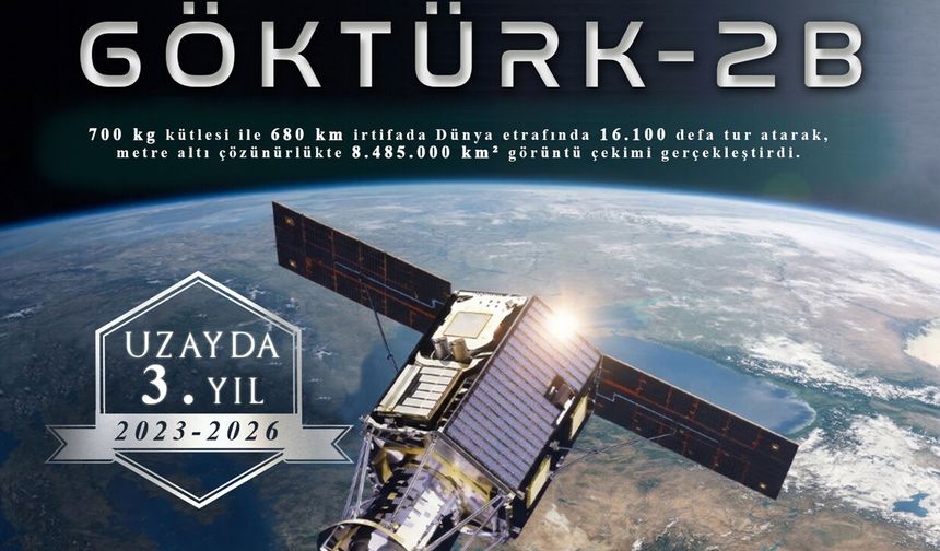 Uzaydaki 3. yılını doldurdu: Göktürk-2B, Ağrı Dağı’nı uzaydan görüntüledi