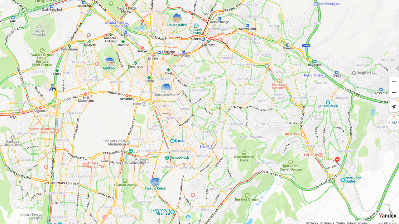 12 Şubat Ankara Trafik