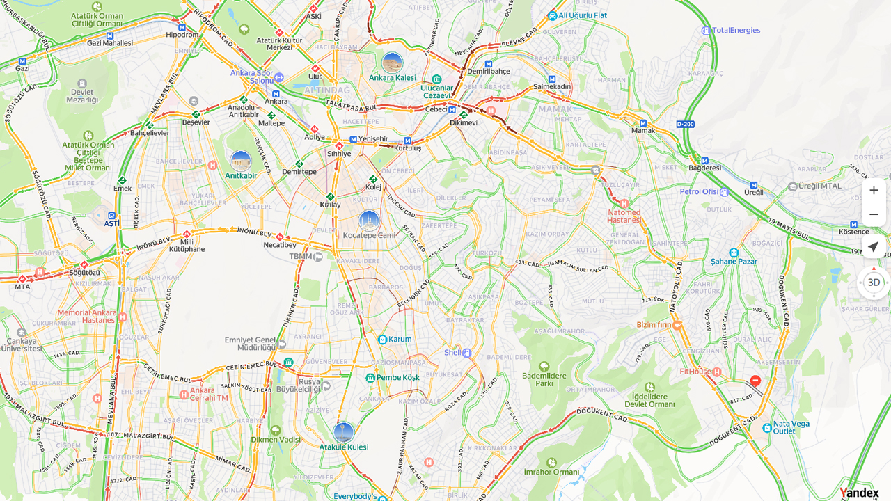 13 Şubat Ankara Trafik Son Durum