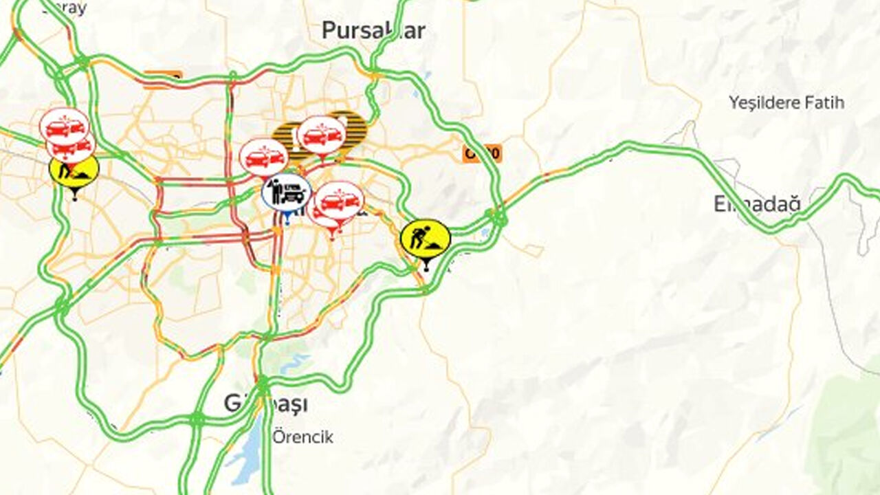 Ankara 25 Şubat 2026 Trafik
