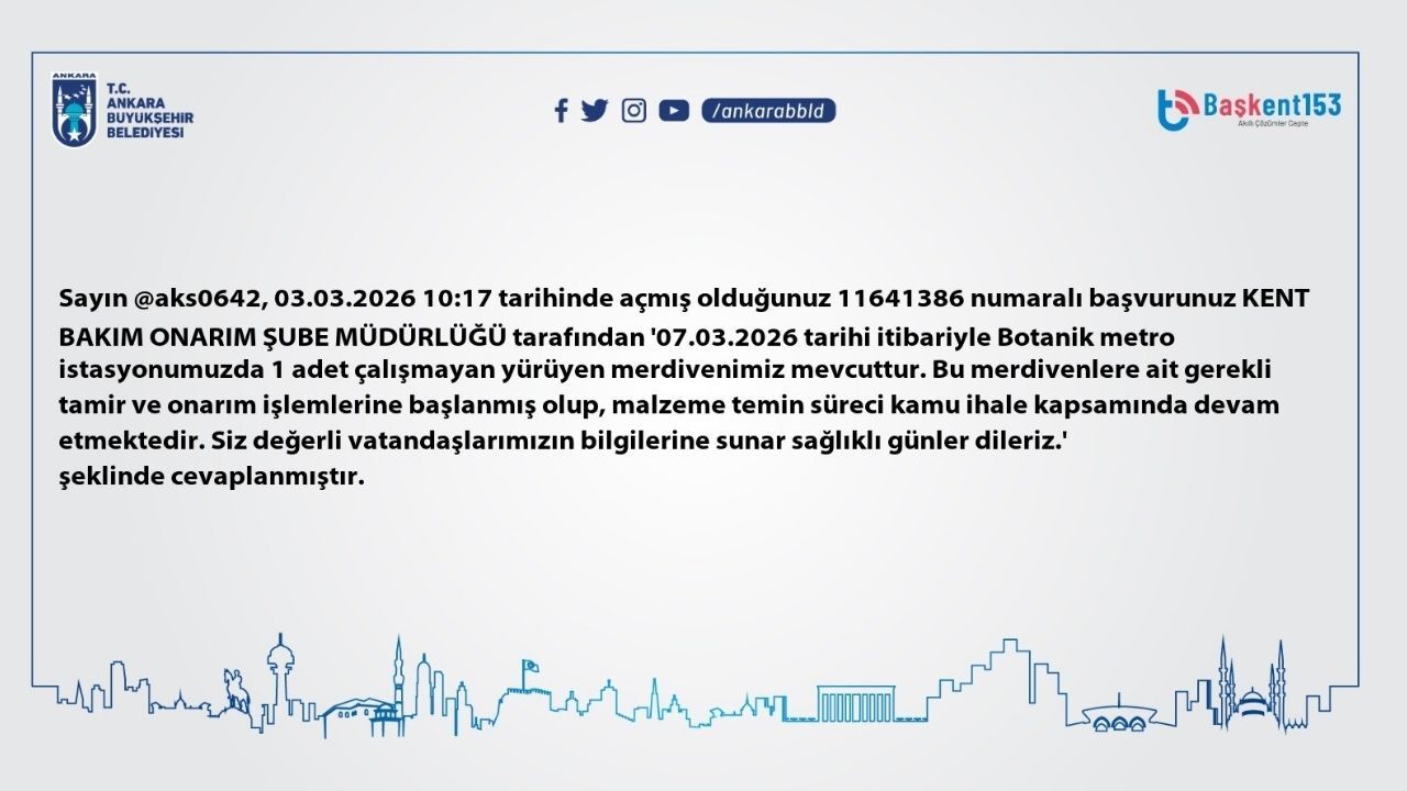 Botanik Metroda Aylardır Çalışmayan Merdiven Için Açıklama! Haber Içi 2