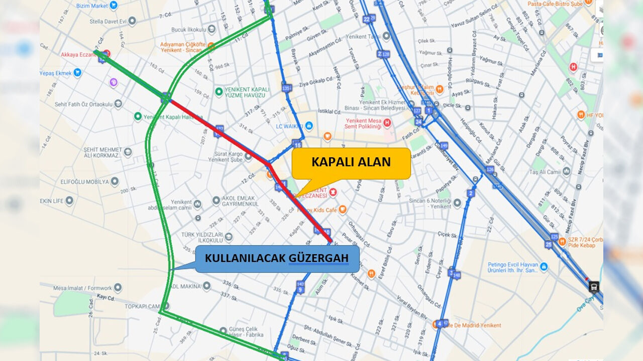 Ego Kapalı Güzergahlar