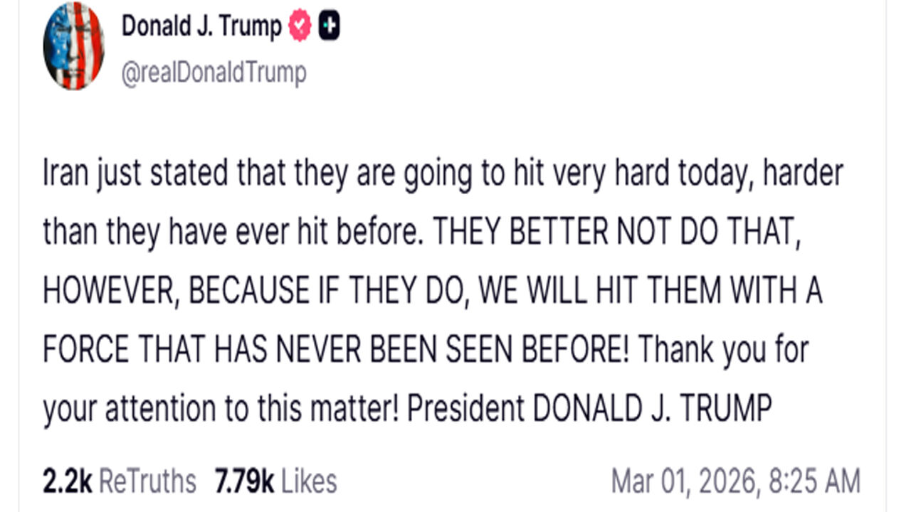 Trump Iran Açıklama