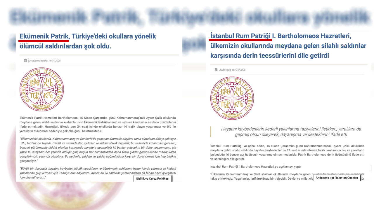 Açıklama Rum Patriği