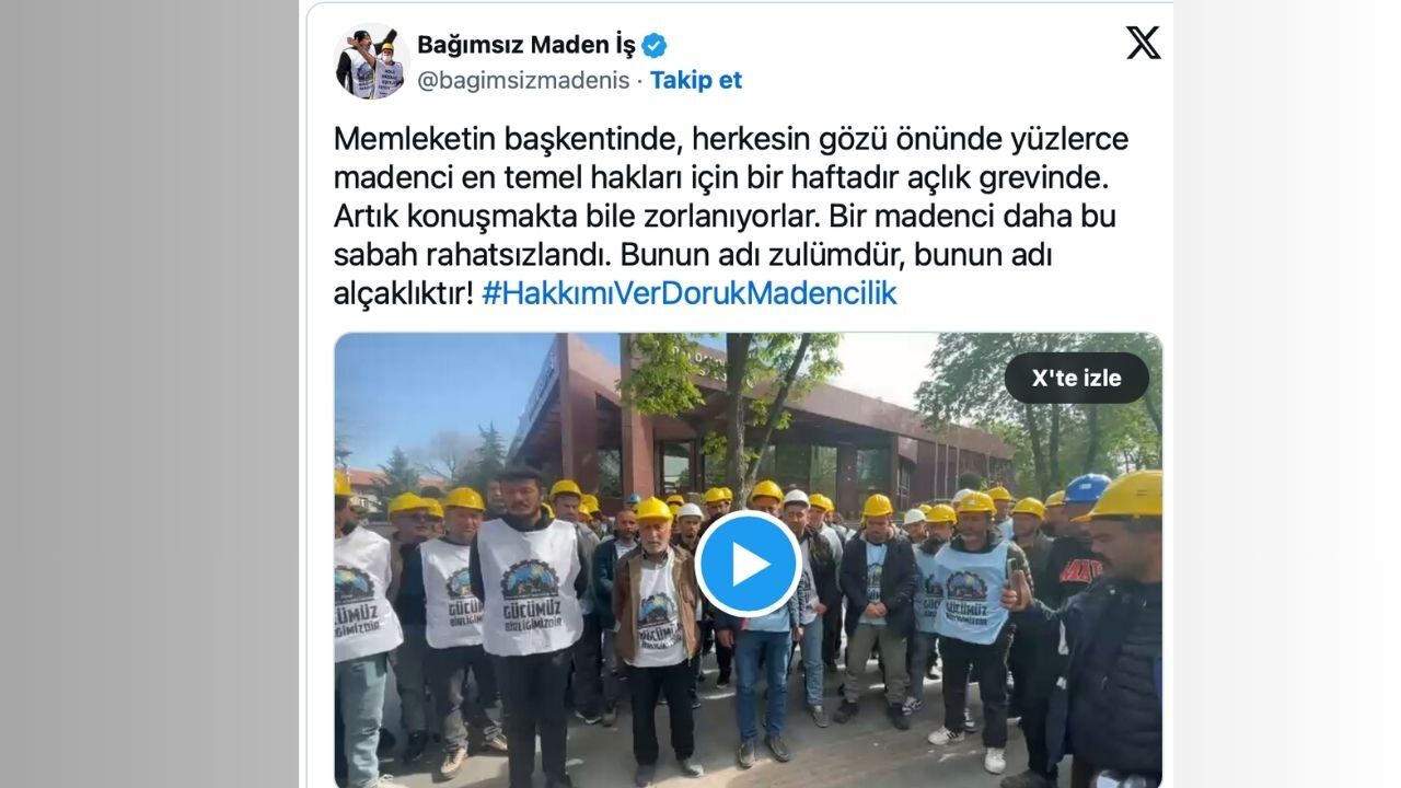 Grevdeki Madencilerden %22Ankara%22 Kararı İstikamet Enerji Bakanlığı!
