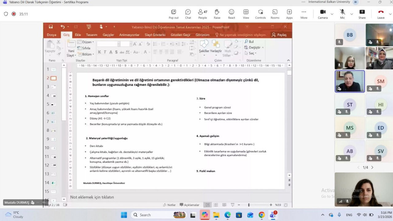 Üsküp Türkçe Öğrenimi